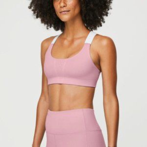 FIGS CHALK PINK SPORTS BRA